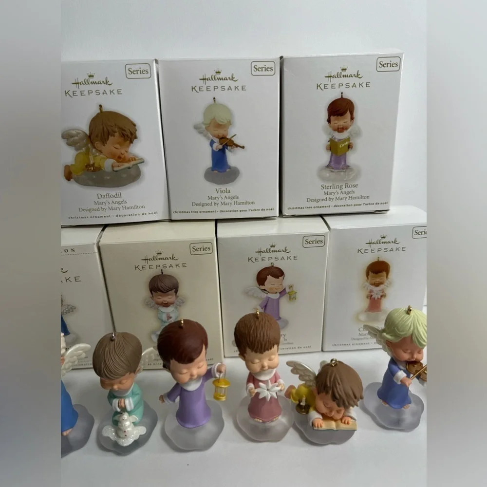 Hallmark Keepsake MARY'S ANGELS SERIES ORNAMENTS 19-25 Lot Of 7